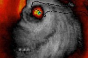 回来复仇了！NASA的“马修”飓风卫星影像中惊现被射杀的大猩猩Harambe脸庞？