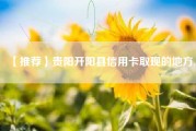 【推荐】贵阳开阳县信用卡取现的地方.